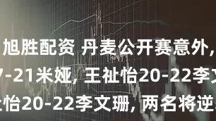 旭胜配资 丹麦公开赛意外, 韩悦17-21米娅, 王祉怡20-22李文珊, 两名将逆转